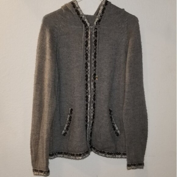 The Alpaca Connection Cardigan/Sweater w/Hoodie - Picture 1 of 7